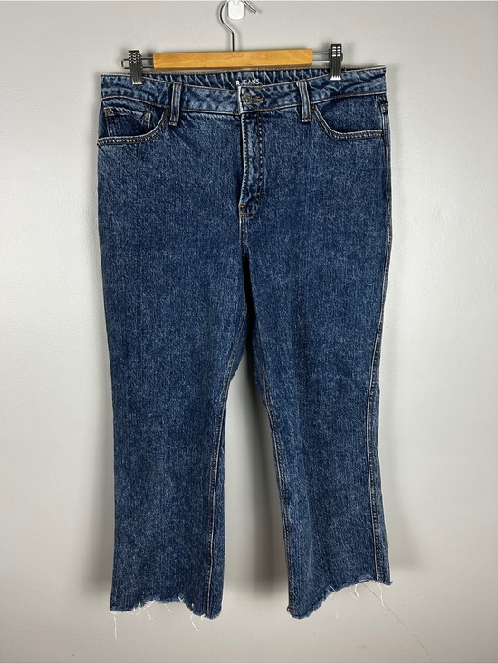 R Jeans Denim - R JEANS High Rise Straight Dark Acid Wash Size 31 Petite Stretch